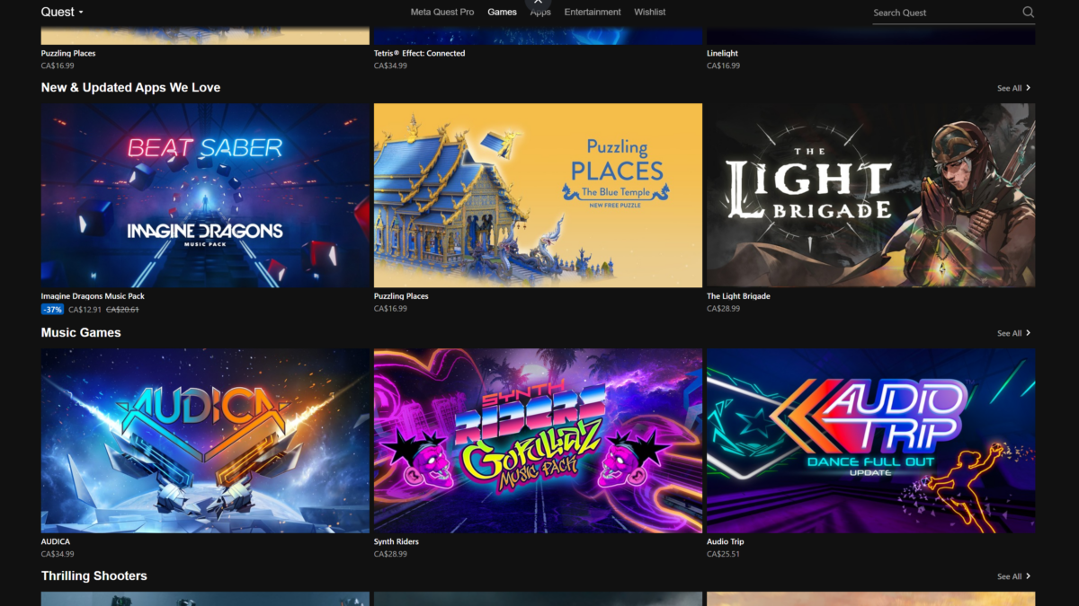 Meta nettoie enfin les critiques de jeux et d'applications Quest Store