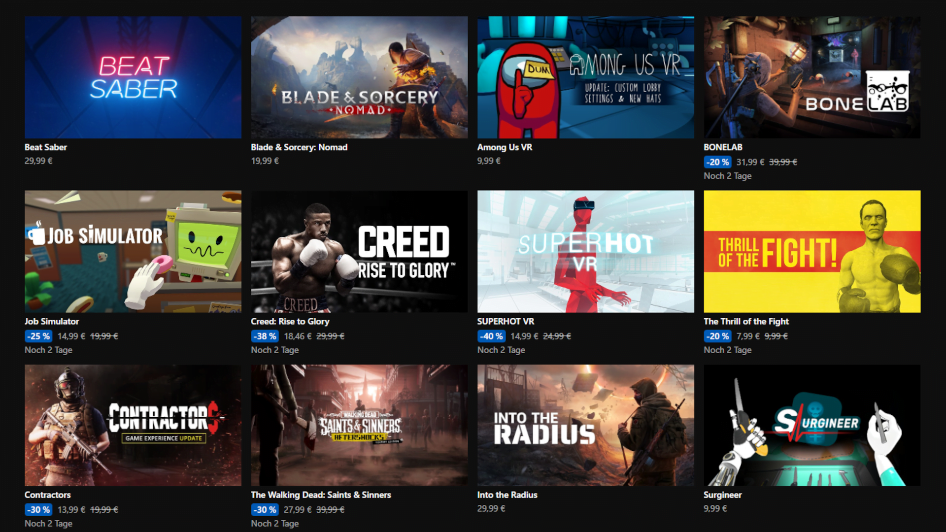 La qualité est ce qui fait les best-sellers VR dit Meta, et c'est tout à fait vrai