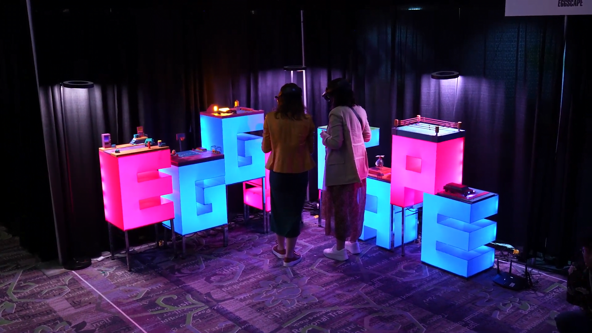 Eggscape sur Quest Pro apporte des jeux AR aux couleurs vives dans les centres commerciaux