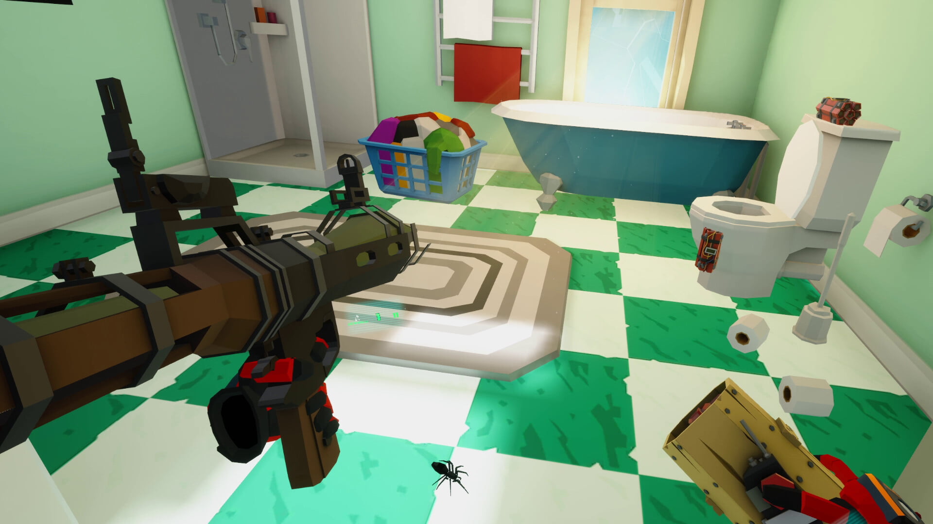 Dans Kill it With Fire VR, vous tirez sur des araignées domestiques avec des bazookas