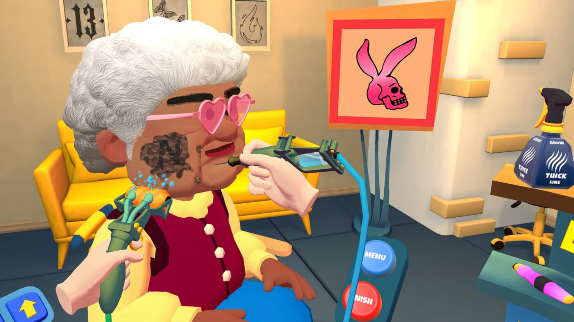 Déchaînez-vous en tant que coiffeur et tatoueur dans le nouveau jeu farfelu Meta Quest