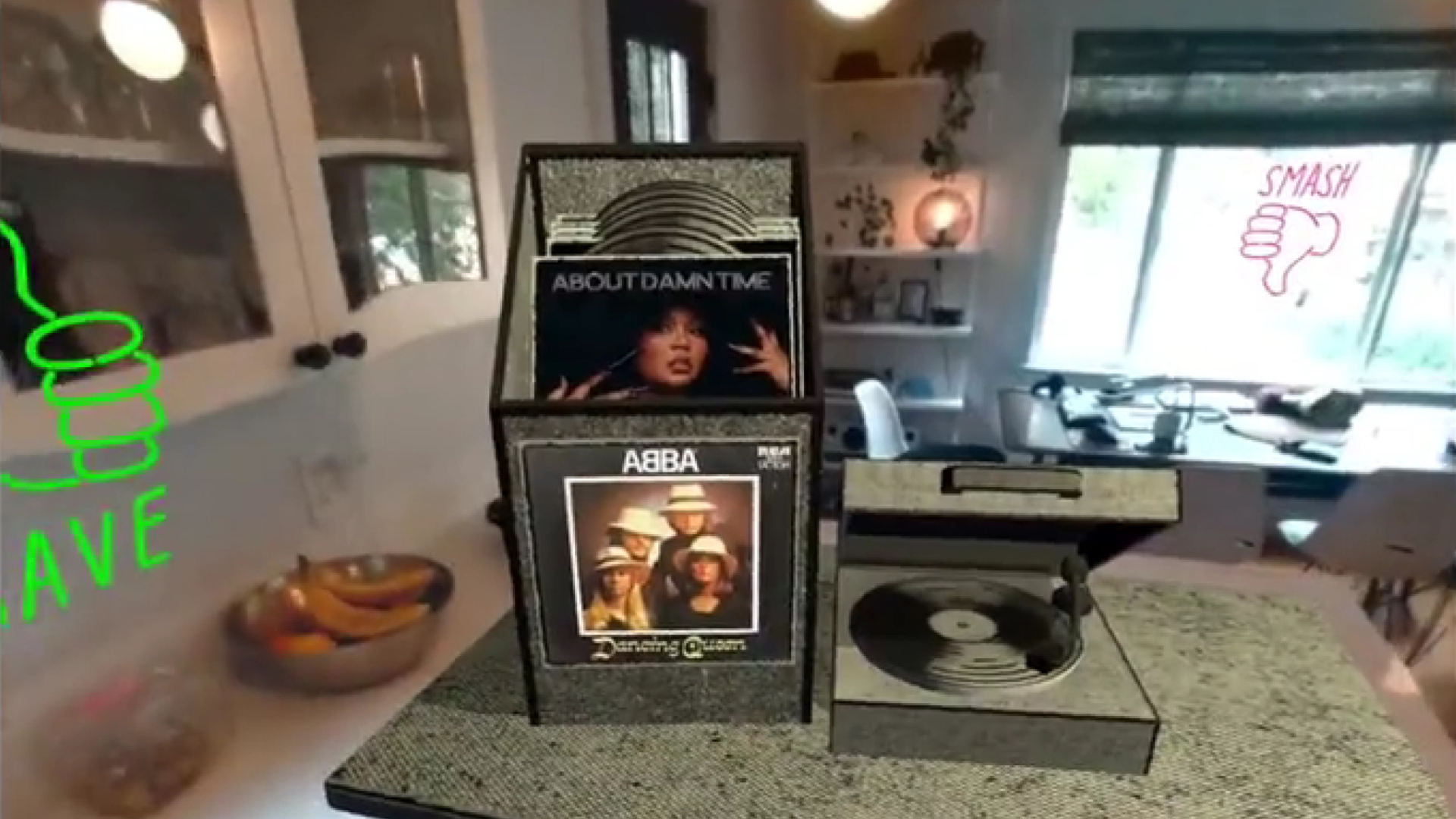 Écrasez votre collection de disques dans cette application Quest Pro un peu folle