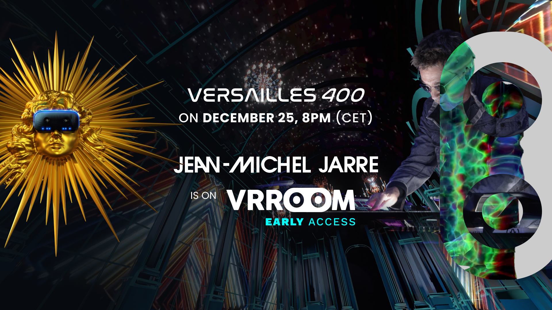 Le DJ Jean-Michel Jarre donnera un concert VR en direct du Château de Versailles