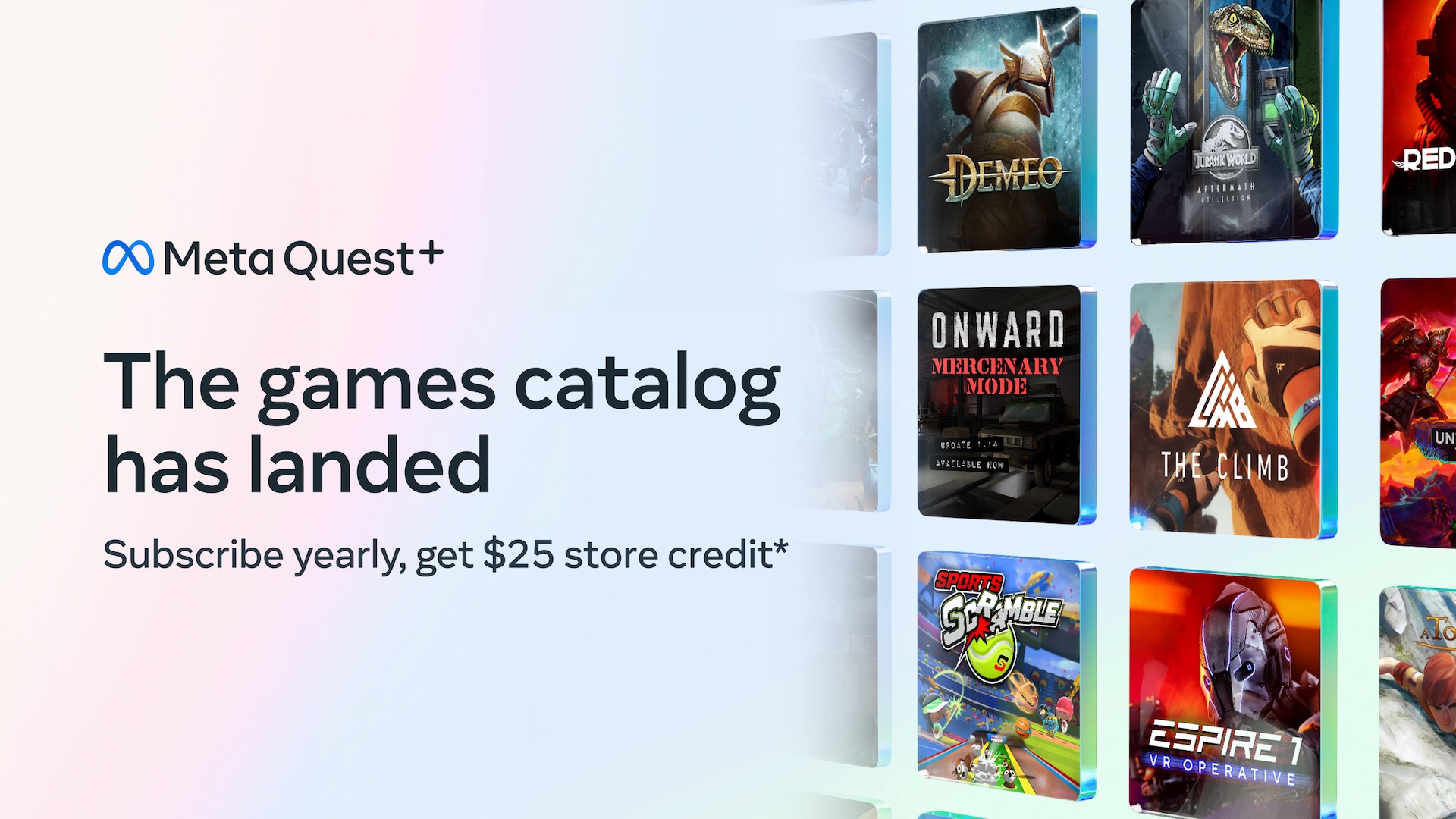 Meta Quest+ ressemble davantage à Game Pass en ajoutant un catalogue de jeux