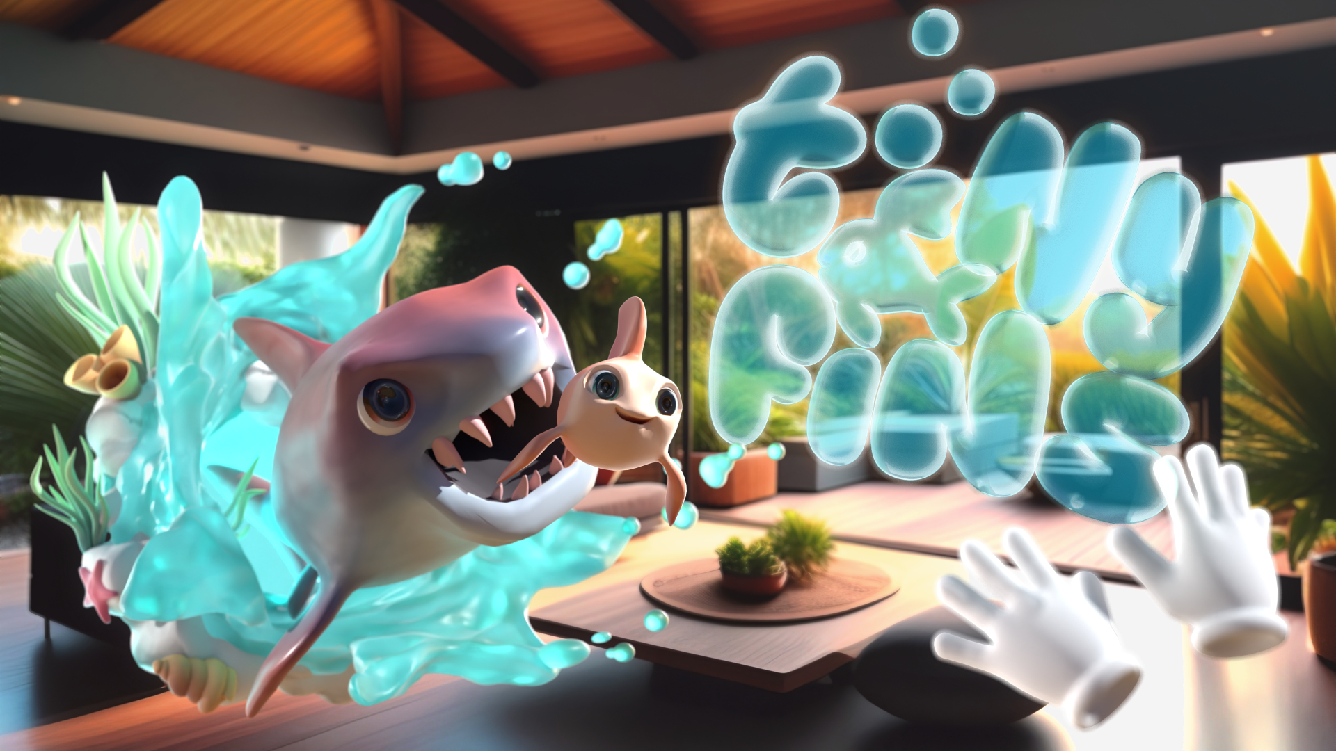 TinyFins pour Vision Pro transforme votre salon en un récif de corail de réalité mixte