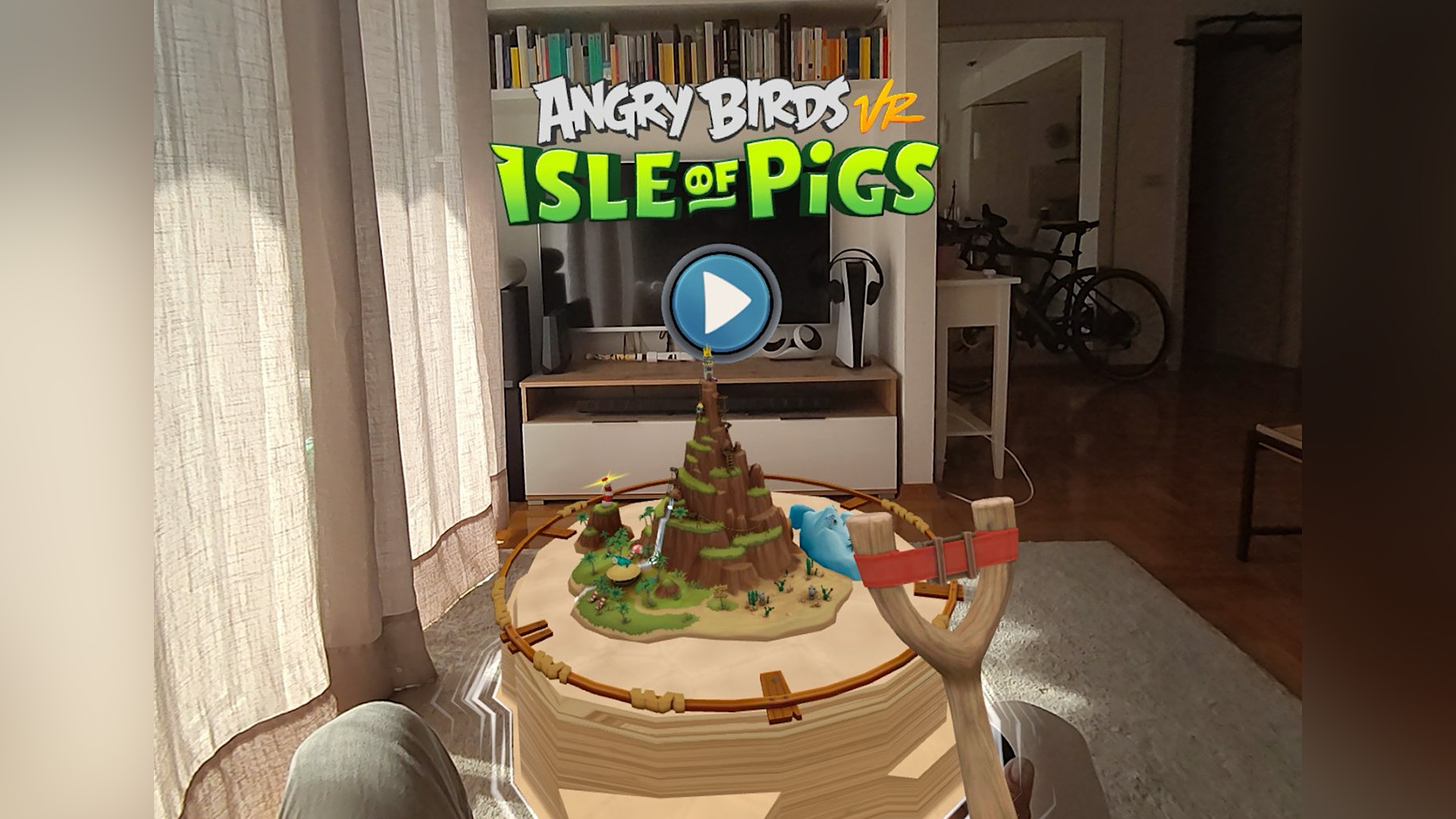 Jouer à Angry Birds avec la réalité mixte de Quest 3 est plutôt cool