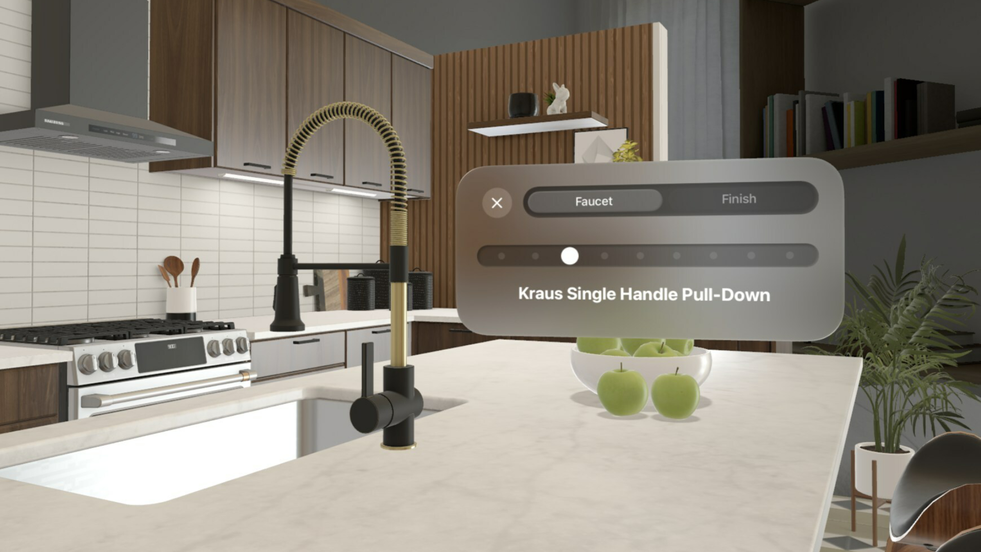 Style Studio pour Vision Pro vous permet de concevoir la cuisine de vos rêves en réalité virtuelle