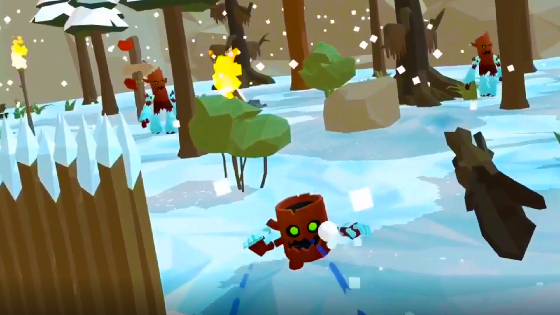 Le jeu de réalité mixte Snow Worlds apporte le chaos de la neige dans votre salon