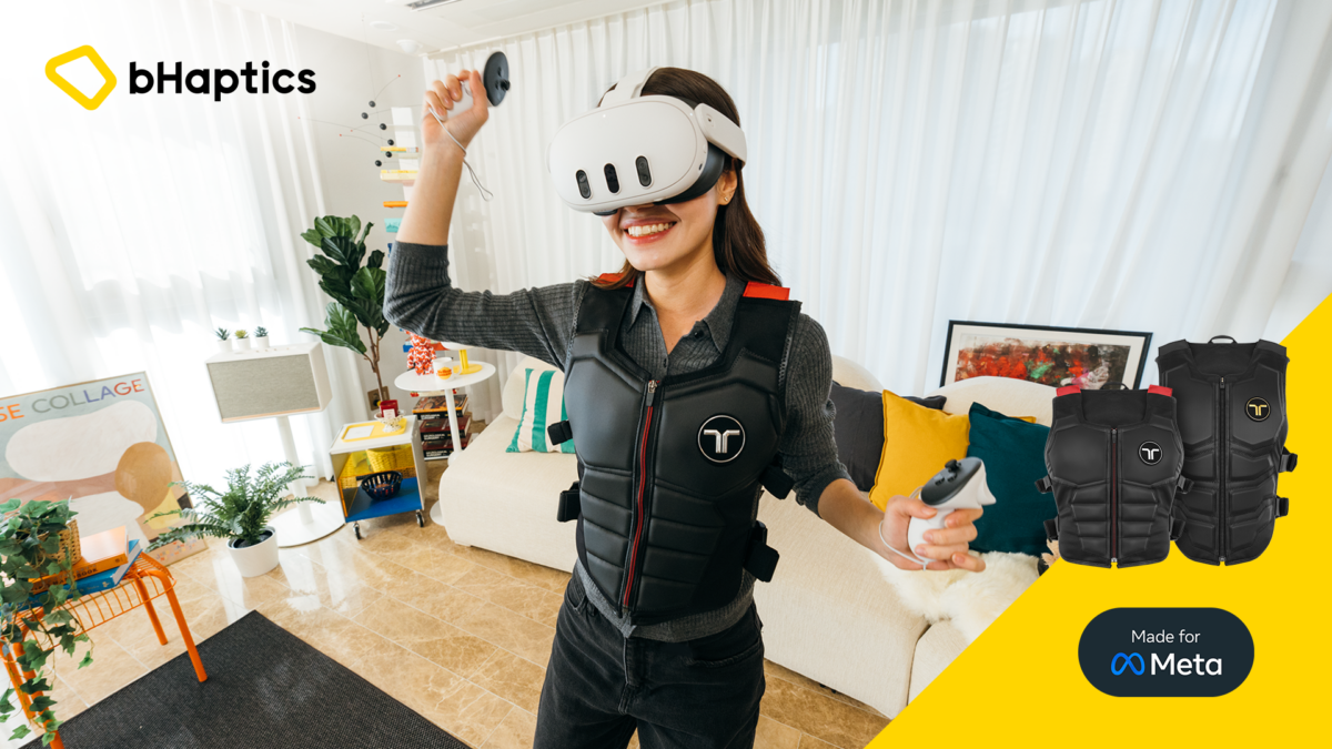 Les gilets haptiques de bHaptics portent désormais le label Made for Meta
