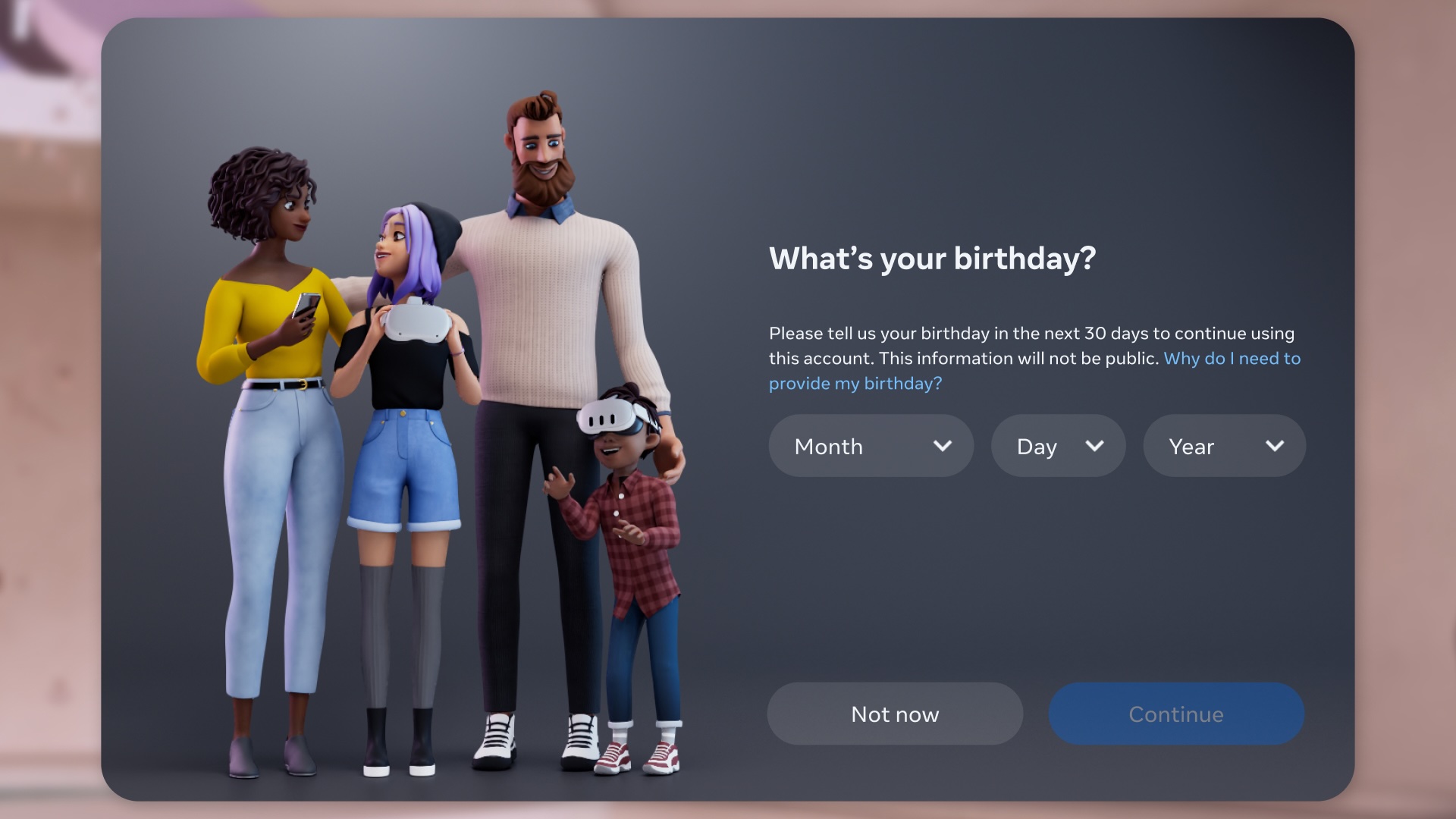 Meta Quest obtient des comptes Meta adaptés à l'âge