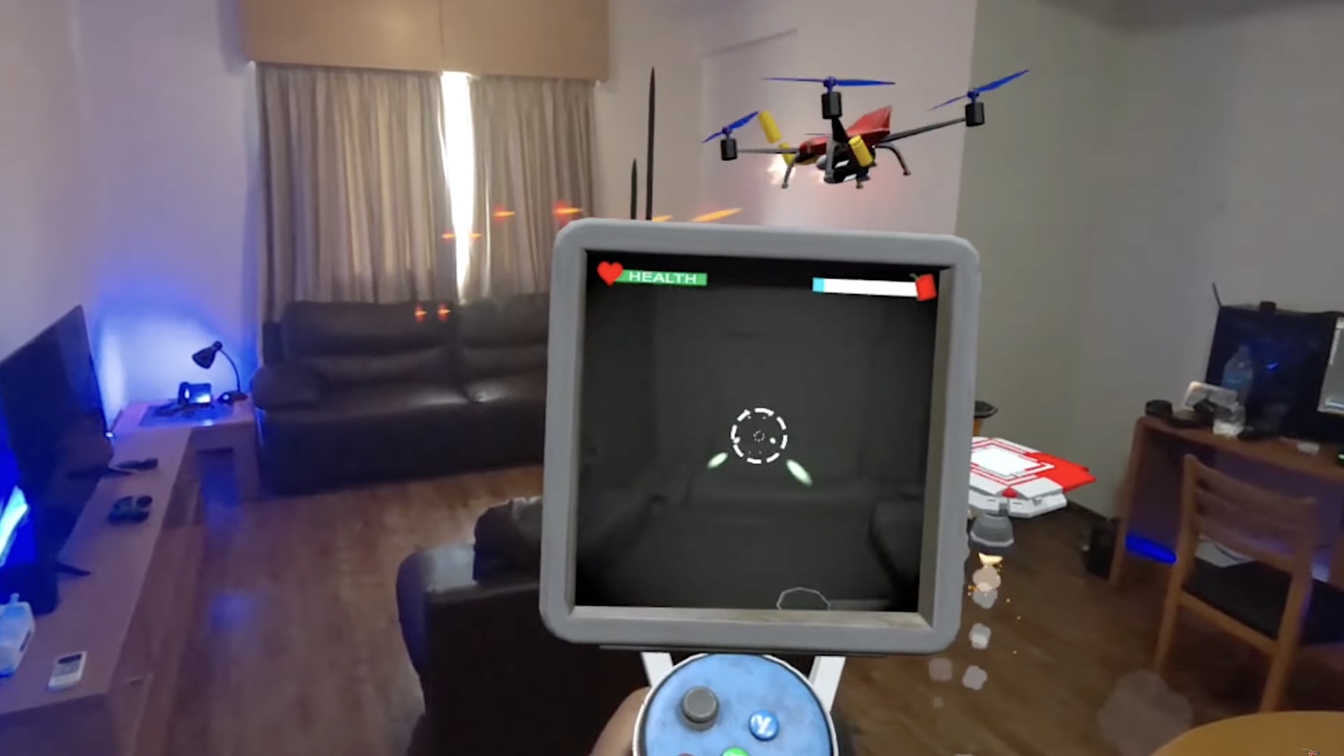 Ce jeu de drone à réalité mixte Quest 3 apporte un plaisir frénétique à votre salon