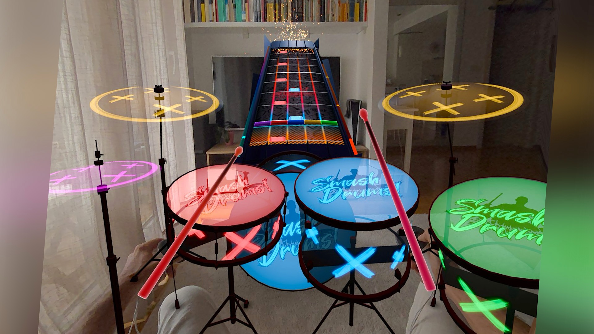 Smash Drums est une façon incroyable de vous déchaîner sur votre Quest 3