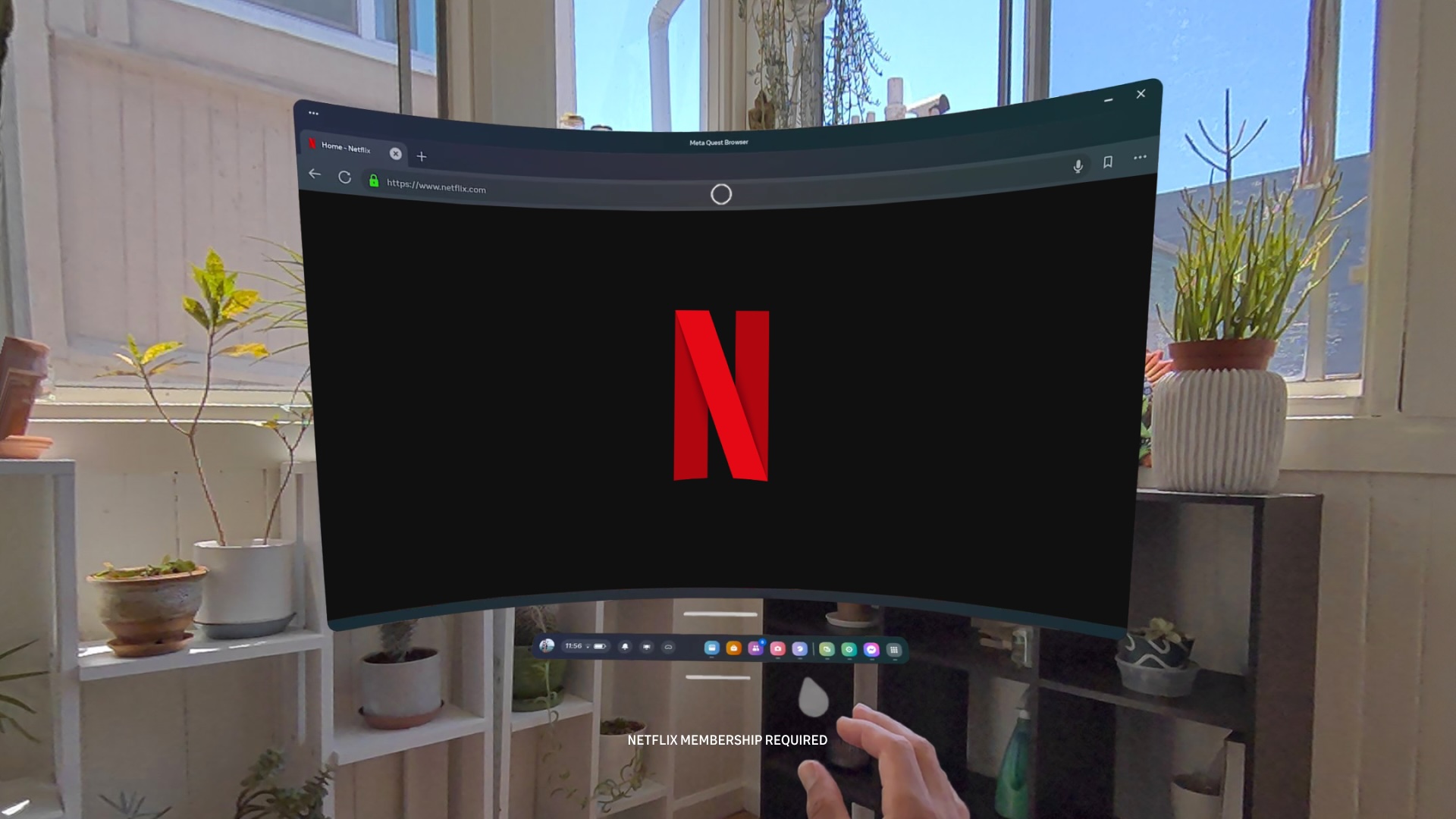 À quoi ressemble la nouvelle expérience Netflix sur Quest 3 ?