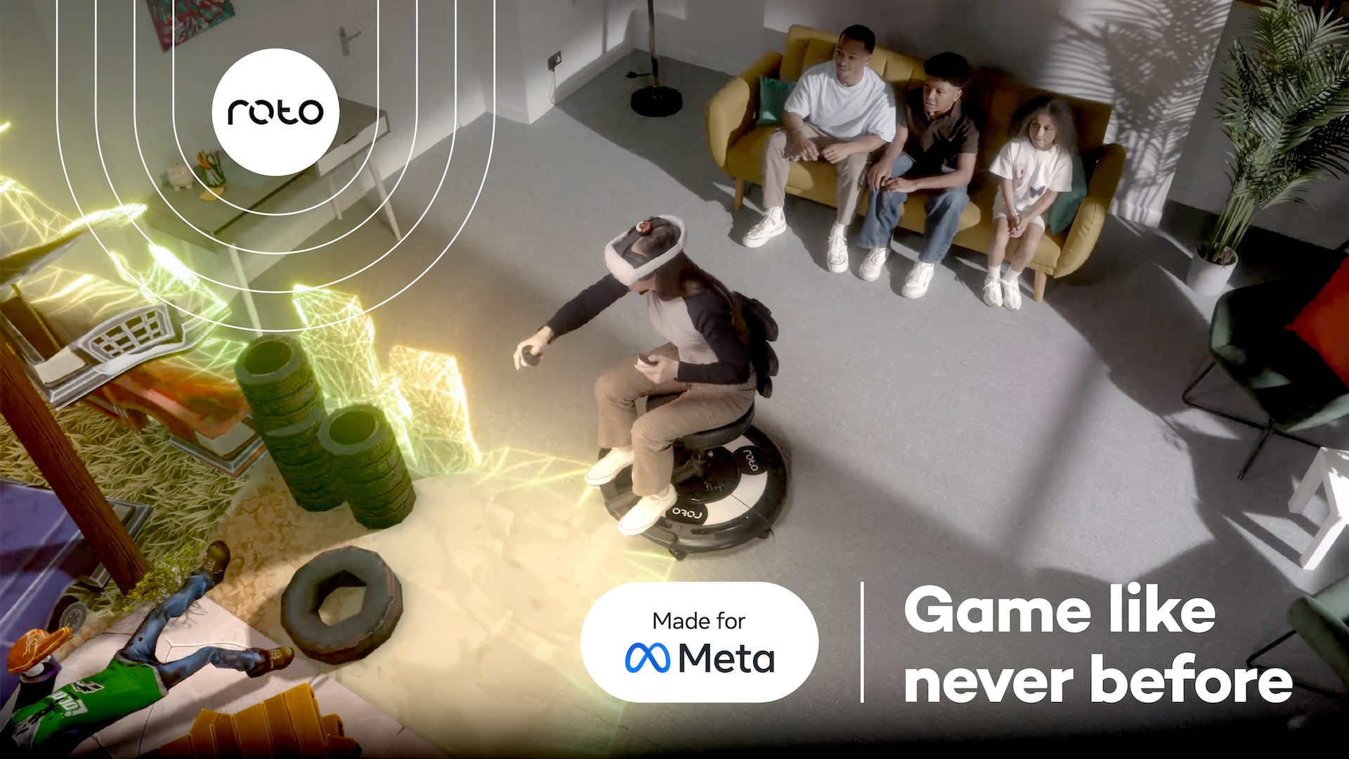 Roto VR Explorer est le premier fauteuil de jeu VR « Made for Meta »