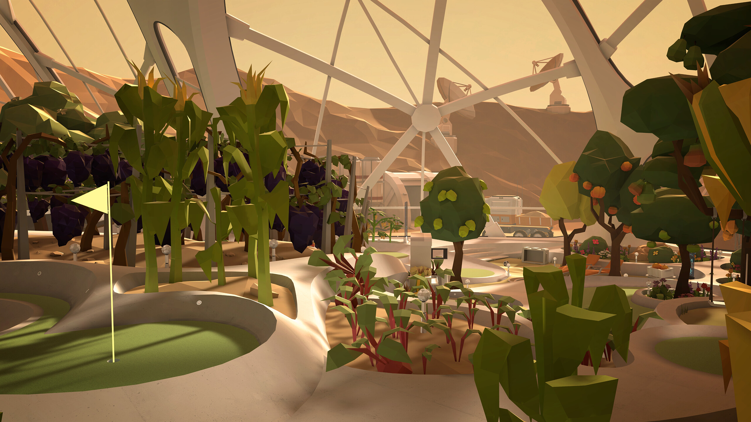 Le DLC Mars Gardens de Walkabout Mini Golf vous permet de putter sur la planète rouge