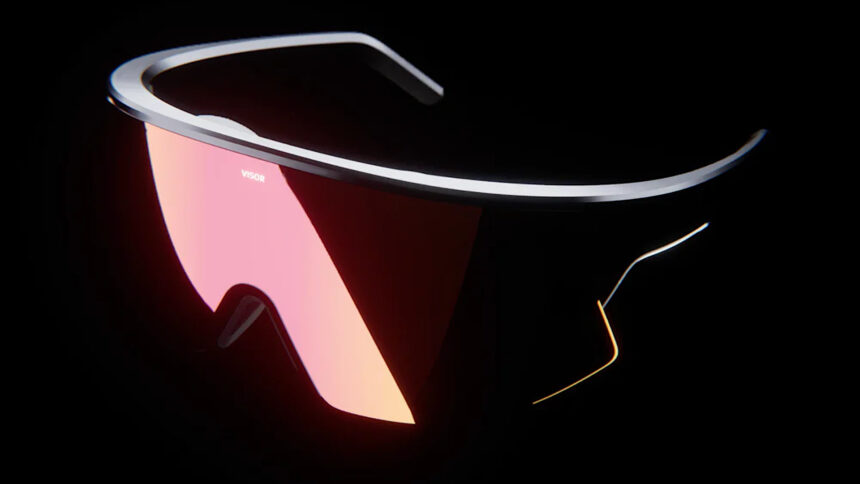 L'édition Founder de l'Immersed Visor 4K apparaît sur un fond noir.