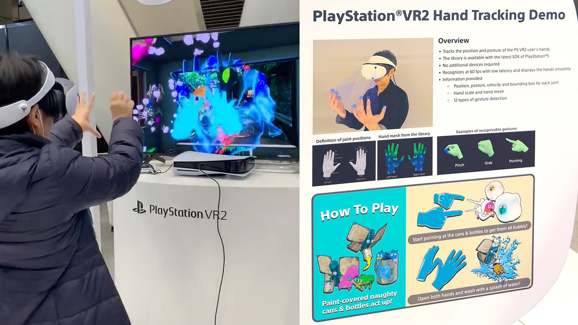 Sony présente le suivi des mains pour Playstation VR 2