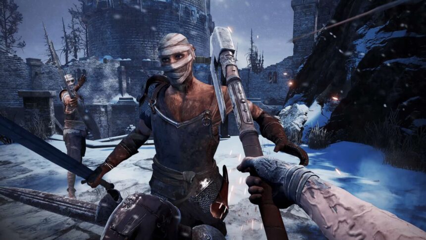 Wren ne bloque pas aussi efficacement avec une hache dans Behemoth qu'avec une épée, mais la hache ne fait qu'une bouchée de l'armure.
