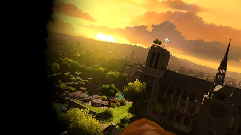 Gut zu erkennen: Das Sichtfeld wird bei einer Linkskurve von links eingeschränkt. L'effet est plus subtil dans le VR-Brille, ainsi que dans le rôle de capture d'écran.