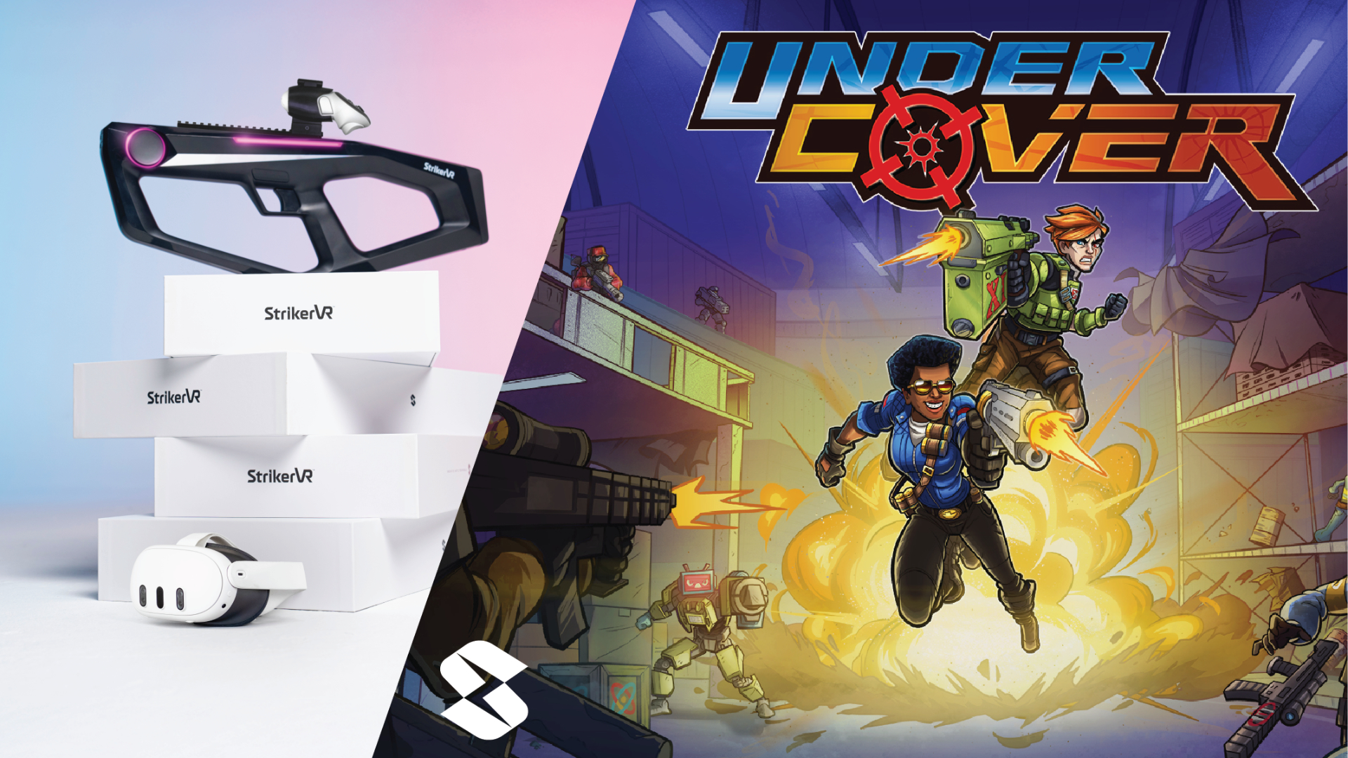 Le pistolet Haptic VR Mavrik pour Meta Quest est livré dans un pack avec trois jeux VR
