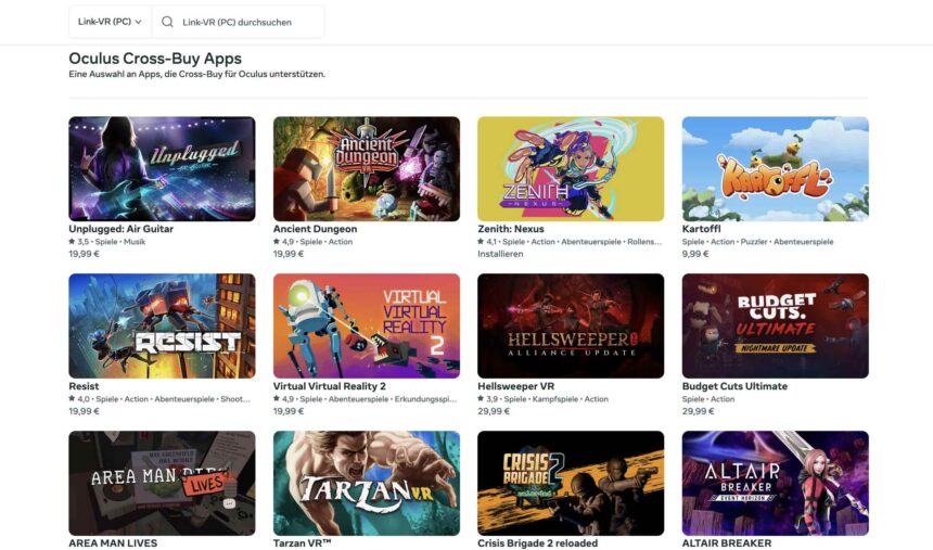 Il existe actuellement plus de 70 jeux dotés de fonctionnalités d’achat croisé dans le Meta Store. Malheureusement, le bonus ne s'applique qu'au sein du méta-univers.