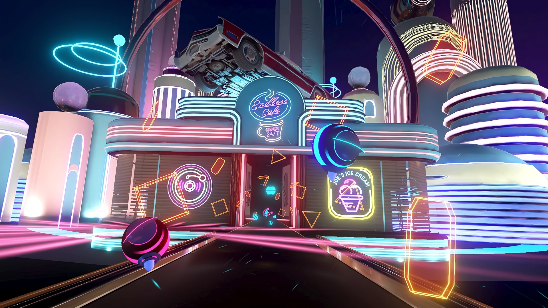 Le hit VR Synth Riders vous envoie une fois de plus dans le monde coloré des années 80