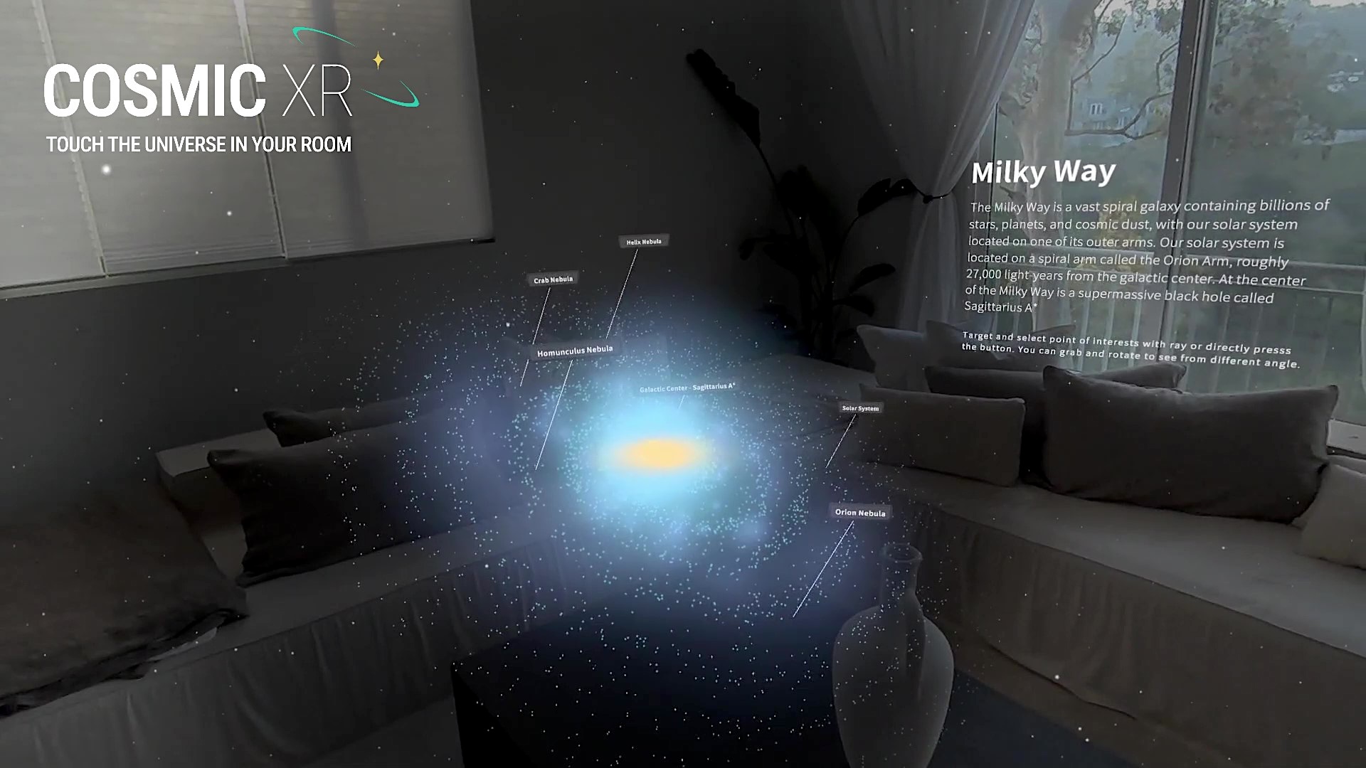 Cosmic XR apporte la beauté de l'espace dans votre salon