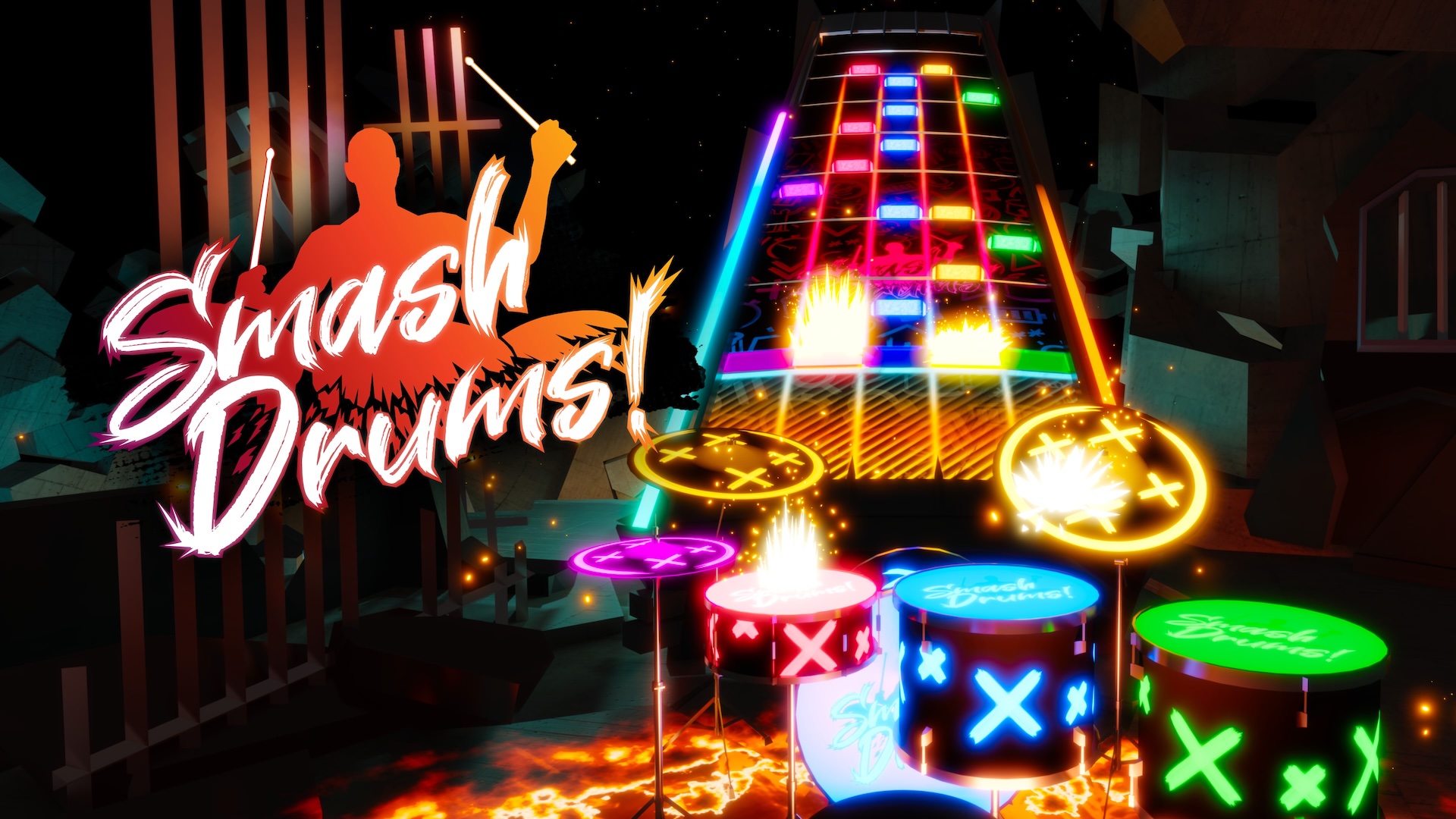 Smash Drums Rocks sur PSVR 2, mais la version Quest tient le coup