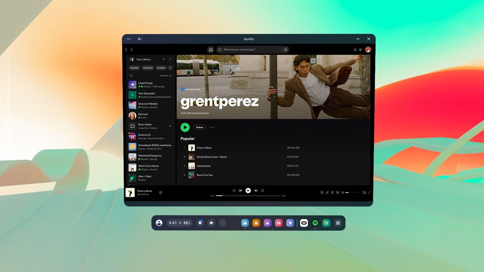 `` Spotify '' arrive enfin à la quête, vous permettant d'écouter de la musique en arrière-plan