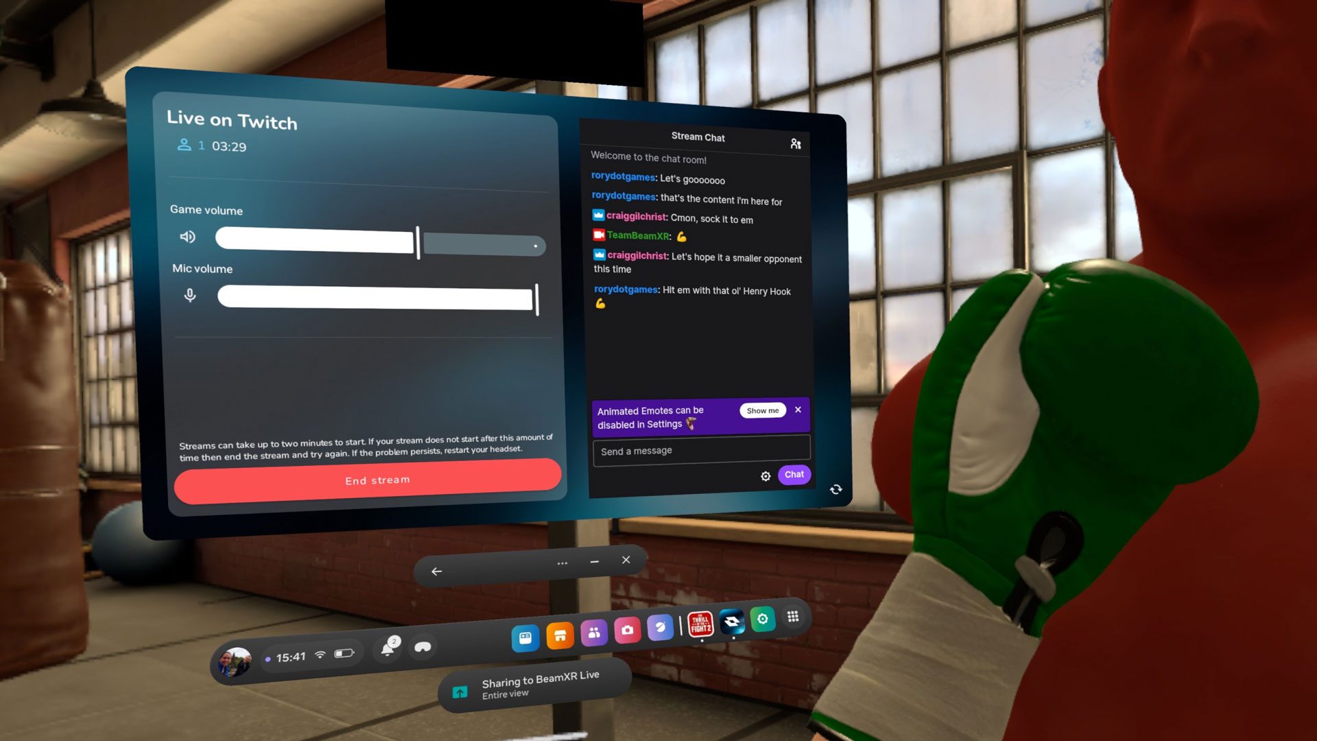 `` BeamXr '' renvoie la fonctionnalité de livestrameing perdue de la quête - aucun PC requis