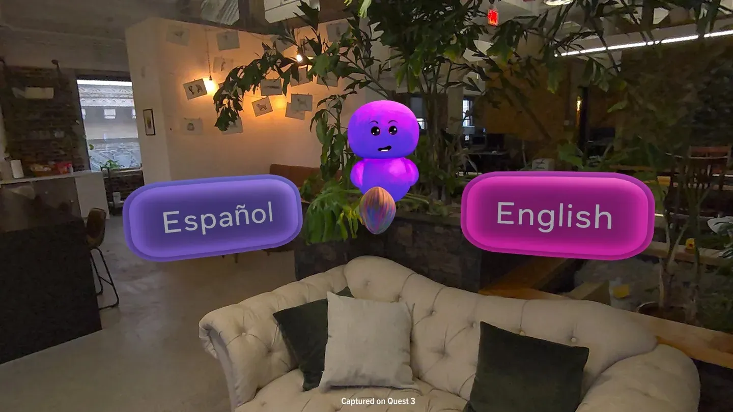 L'application d'apprentissage des langues de Meta pour Quest combine réalité mixte et IA