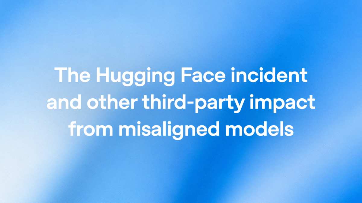 Carte de titre OpenAI pour sa page d'incident et de désalignement Hugging Face