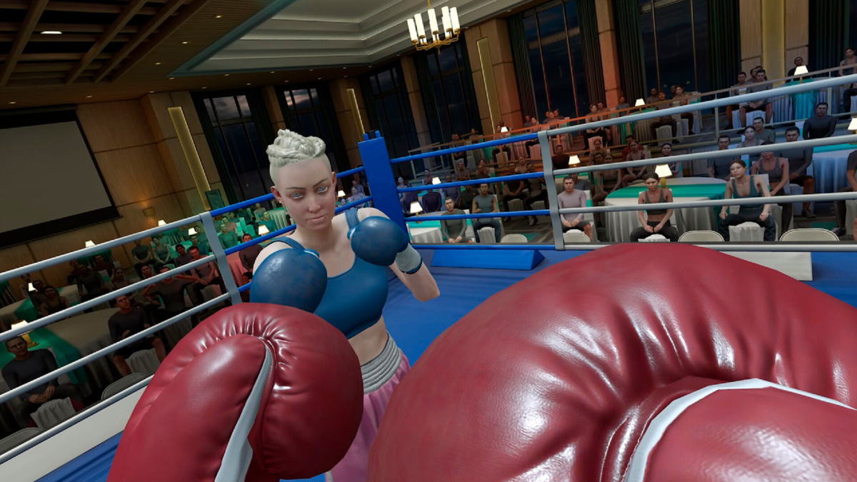 Un boxeur affronte le joueur sur un ring dans The Thrill of the Fight 2