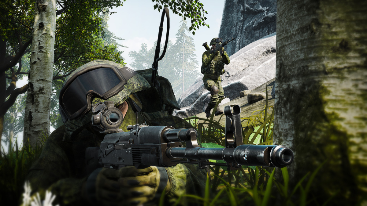 La quatrième capture d'écran dans la galerie Squad sur sa propre page de magasin Steam