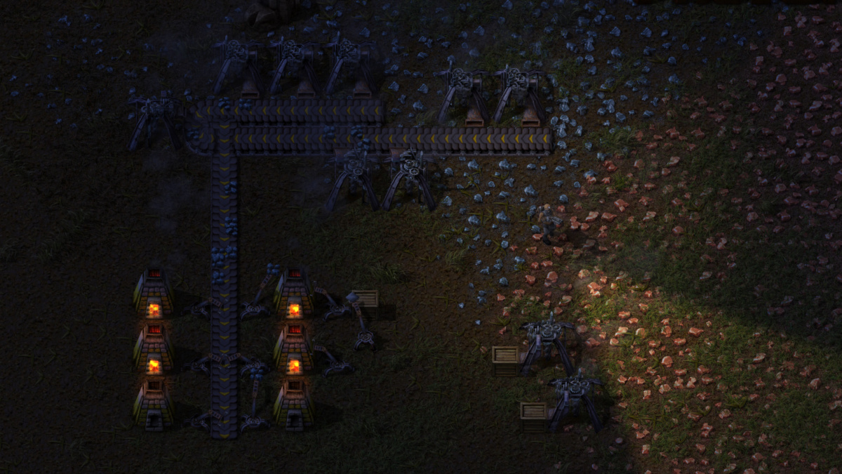 Capture d'écran promotionnelle officielle de Factorio