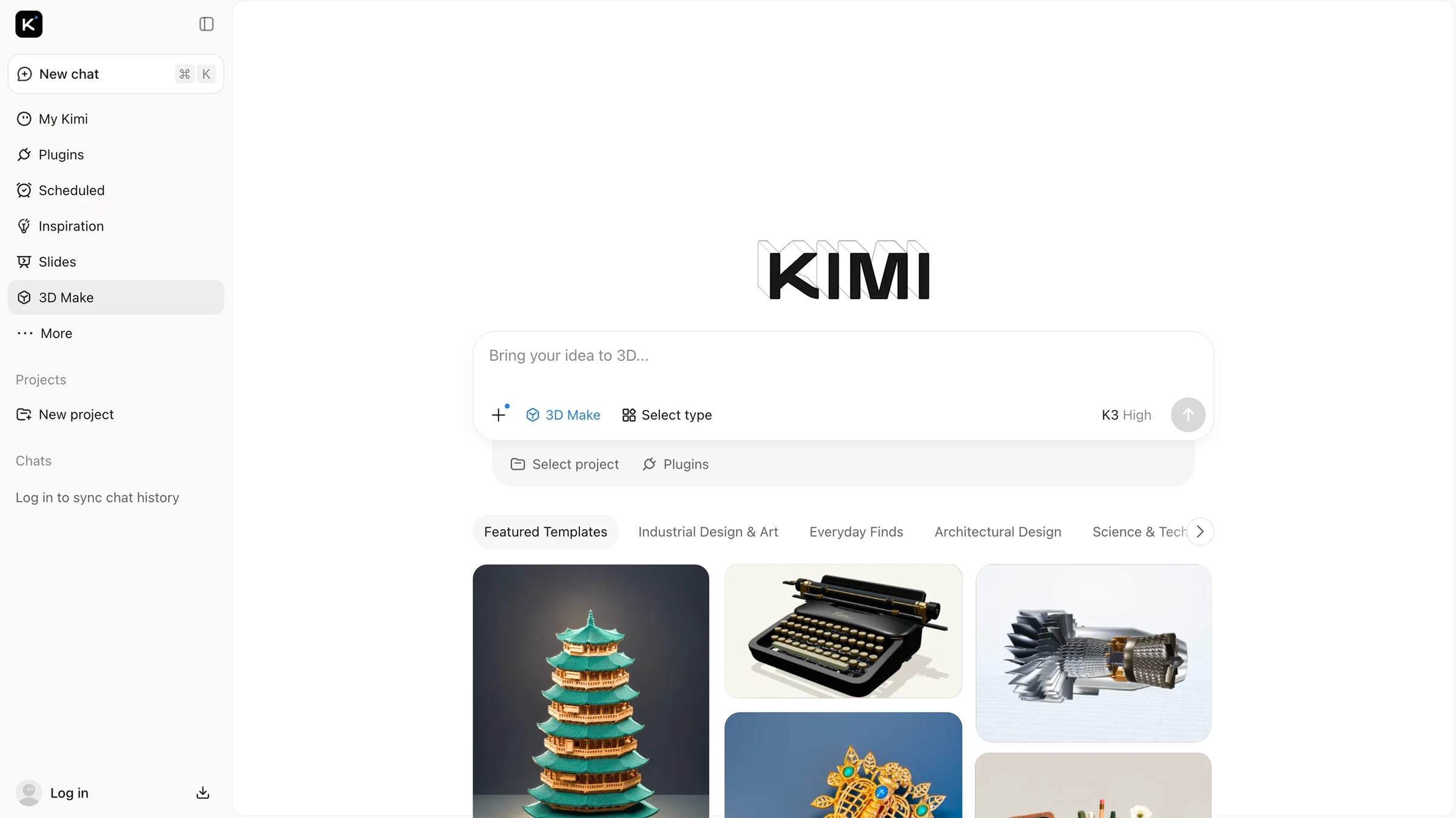Kimi ajoute des modèles 3D modifiables à mesure que K3.1 Pro atteint ses applications et outils de codage