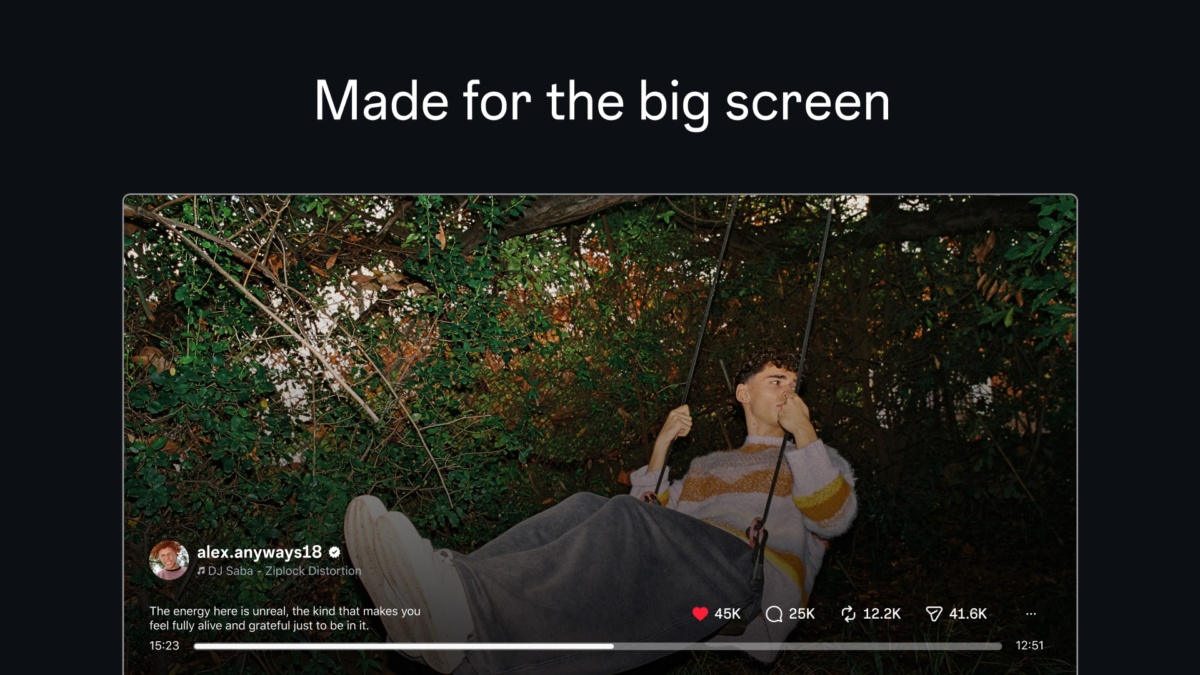 L'application de télévision d'Instagram présentée dans une capture d'écran officielle de l'App Store.