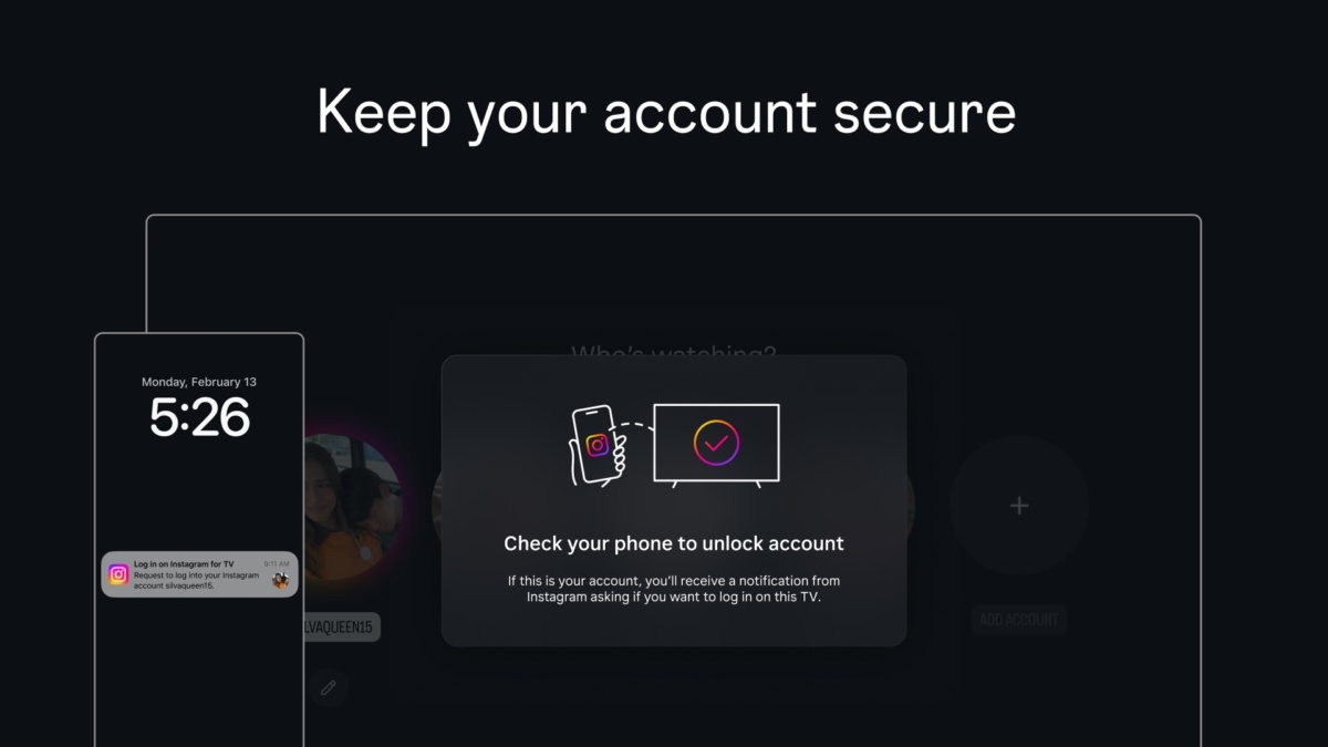 L'application de télévision d'Instagram présentée dans une capture d'écran officielle de l'App Store.