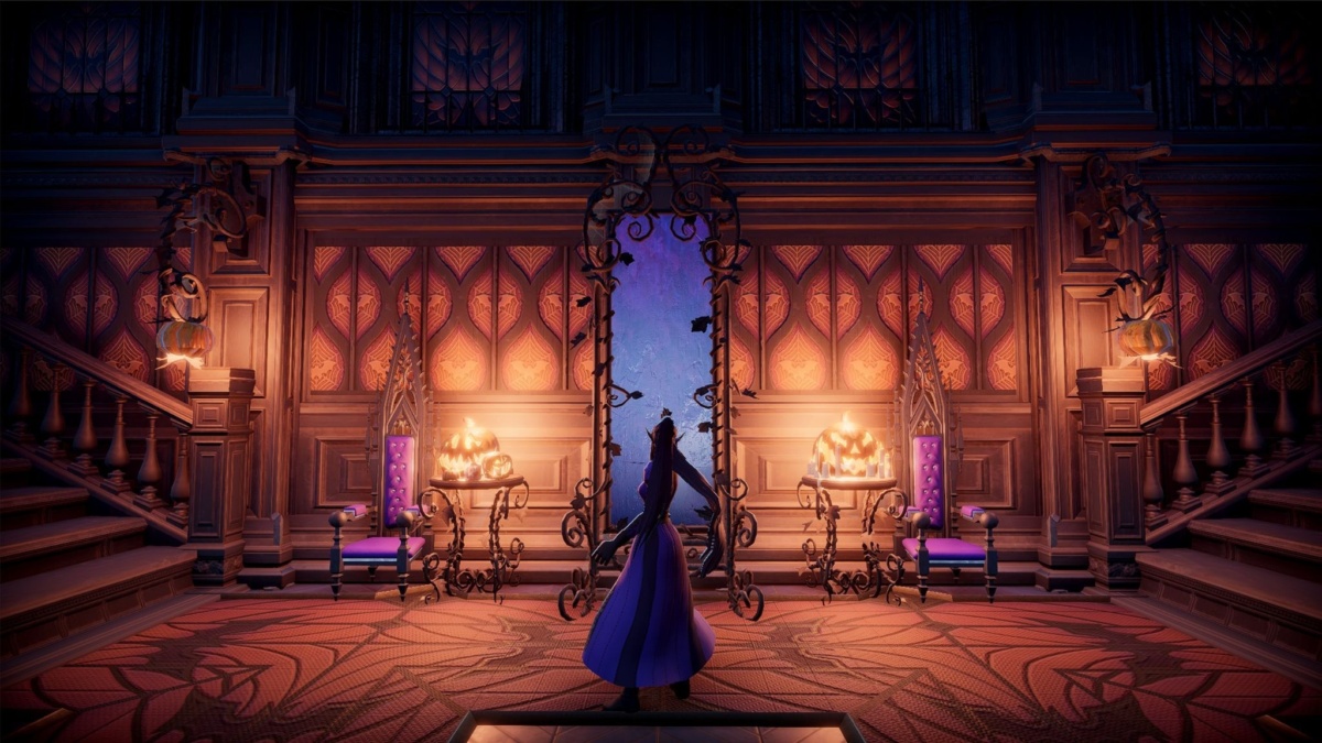 Miroir sur pied Haunted Nights dans un château V Rising