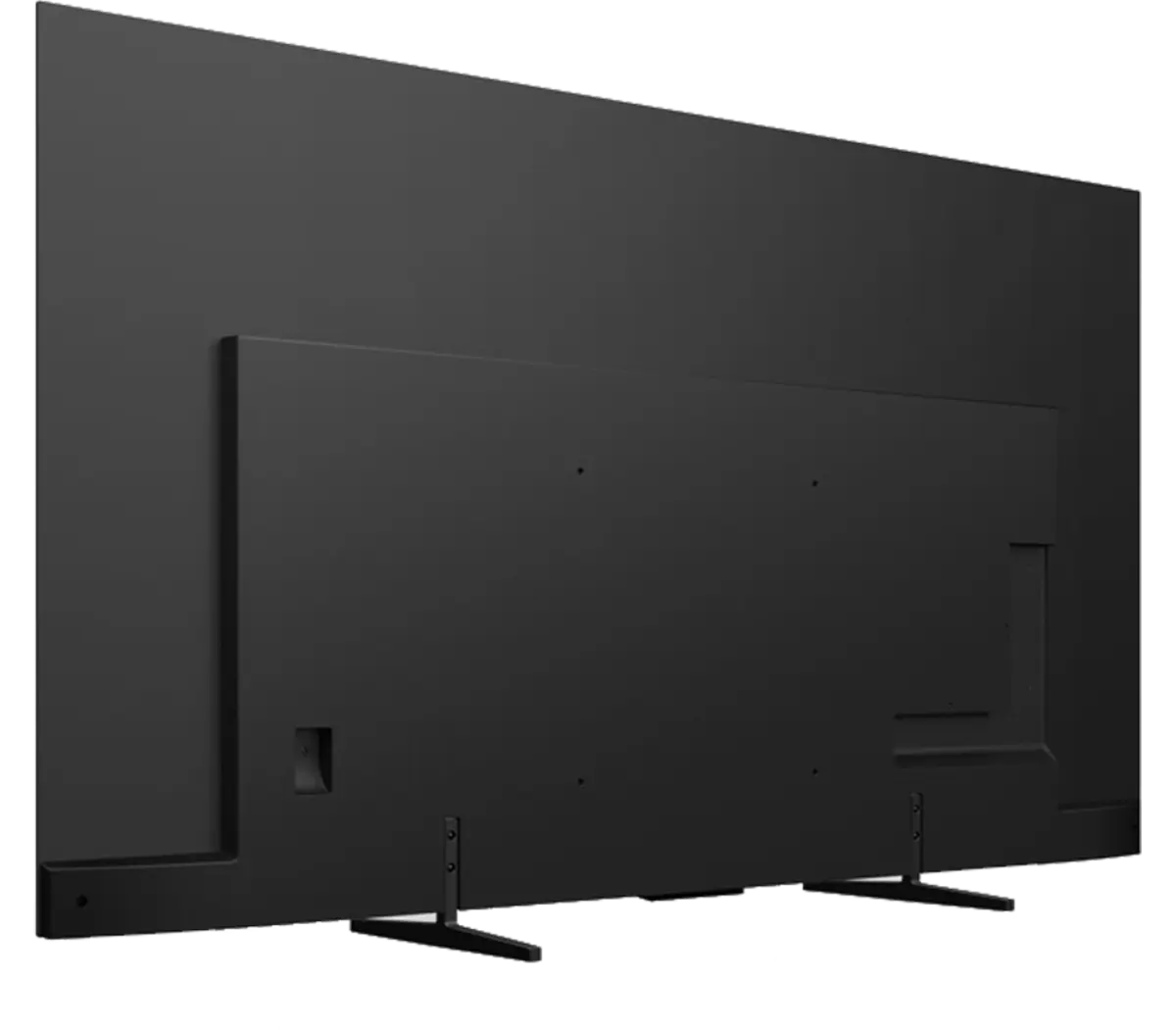 Vue arrière du téléviseur OLED Sony K-83A60 sur ses deux pieds.