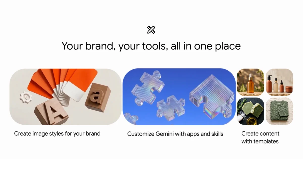 Illustration de Google pour ses outils Gemini pour petites entreprises