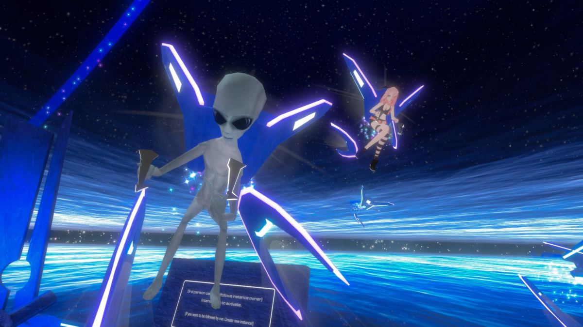 Une capture d'écran de VRChat sur sa propre page de magasin Steam